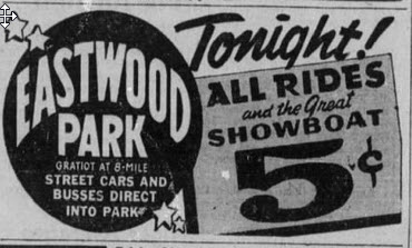 Eastwood Park - May 11 1942 Ad